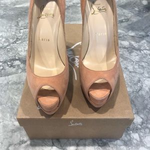 Authentic Christian Louboutin Peep Toe Shoes